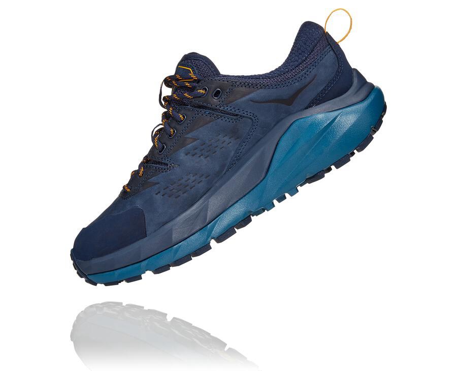 Hoka One One Kaha Låga Gore-Tex Trailskor Dam - Marinblå - XWRMI-0814